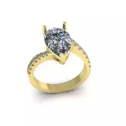 Solitaire engagement rings Model 7732