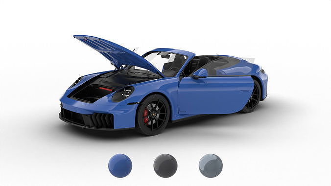 Porsche 911 Carrera GTS Cabrio 2025 HQ 3d model 3D model