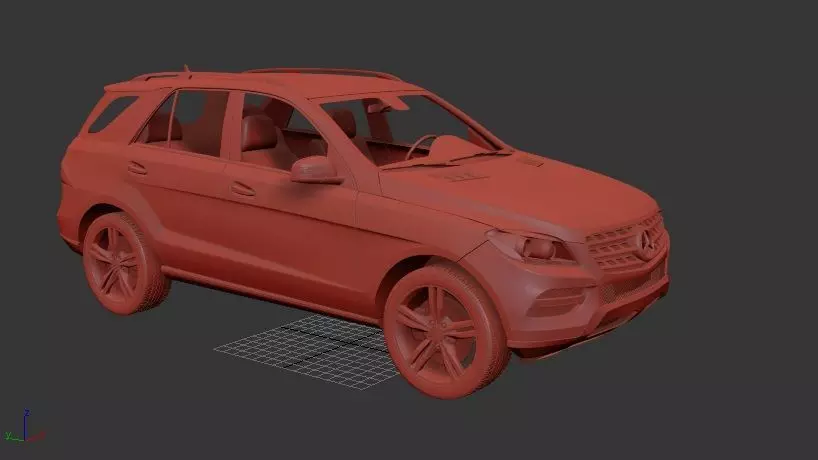 Mercedes Benz M class 2011 3D print model_0