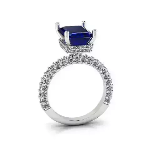 Solitaire engagement rings Model 7731