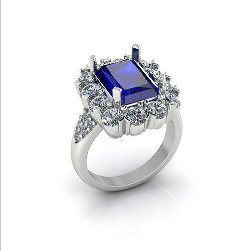 Solitaire engagement rings Model 7728 3D print model