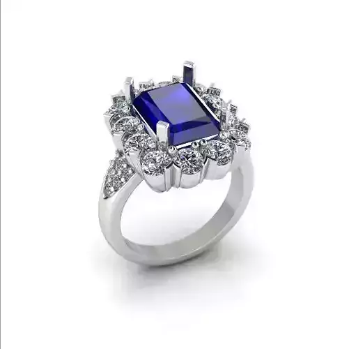 Solitaire engagement rings Model 7728