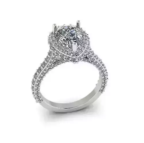 Solitaire engagement rings Model 7727