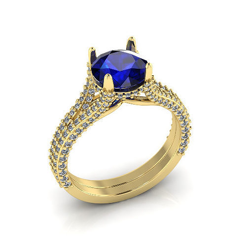 Solitaire engagement rings Model 7726 3D print model