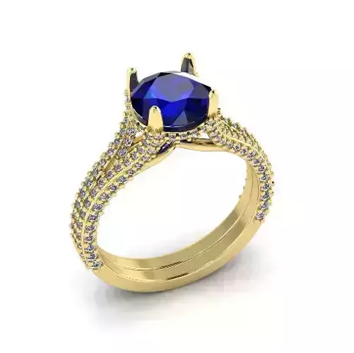 Solitaire engagement rings Model 7726