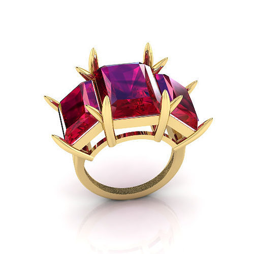 Solitaire engagement rings Model 7724 3D print model