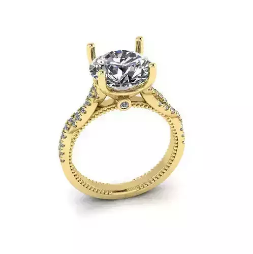 Solitaire engagement rings Model 7723