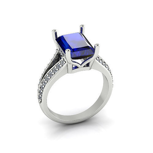 Solitaire engagement rings Model 7721 3D print model
