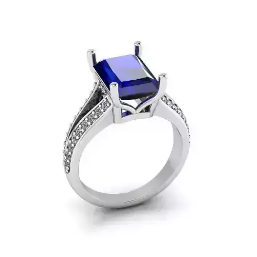 Solitaire engagement rings Model 7721