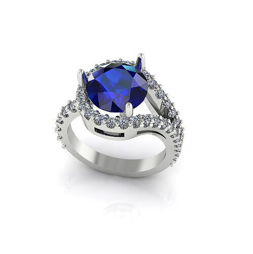 Solitaire engagement rings Model 7719 3D print model
