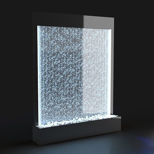 Freestanding Water Bubbles Panel 3D model