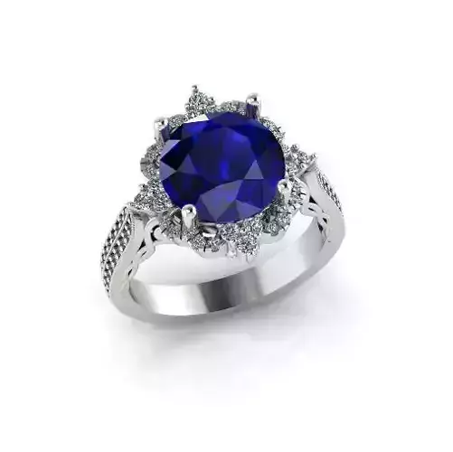 Solitaire engagement rings Model 7718