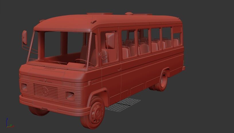Mercedes Benz O 309 1979 3D print model_1