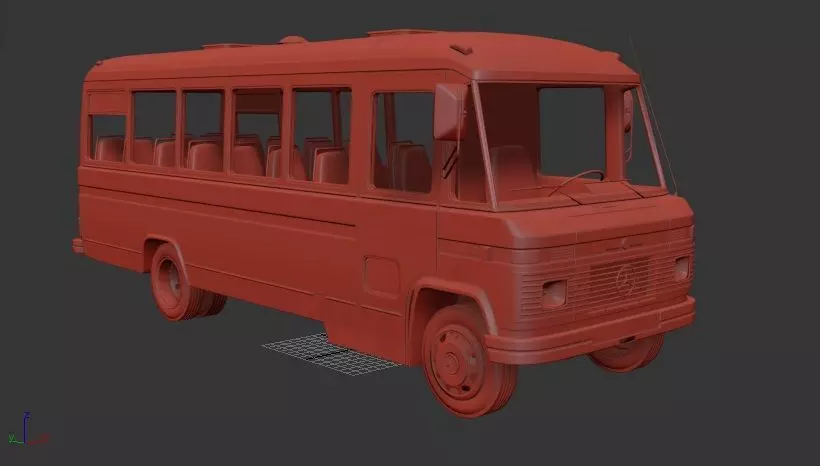 Mercedes Benz O 309 1979 3D print model_0