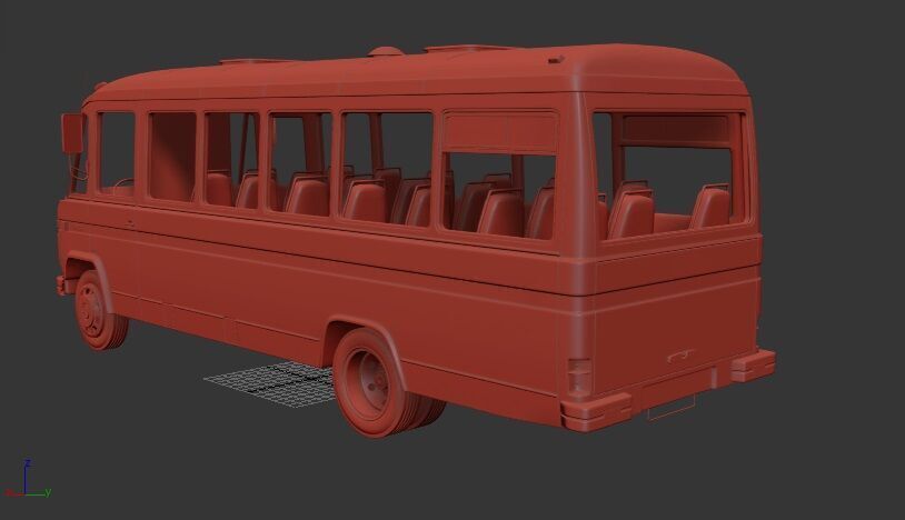 Mercedes Benz O 309 1979 3D print model_2