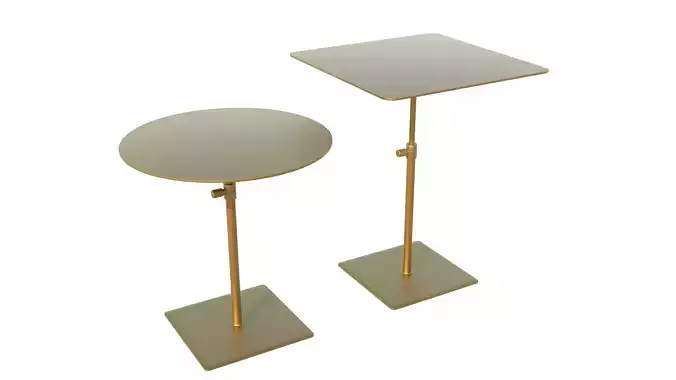Modern Adjustable Bar Table 3D Model