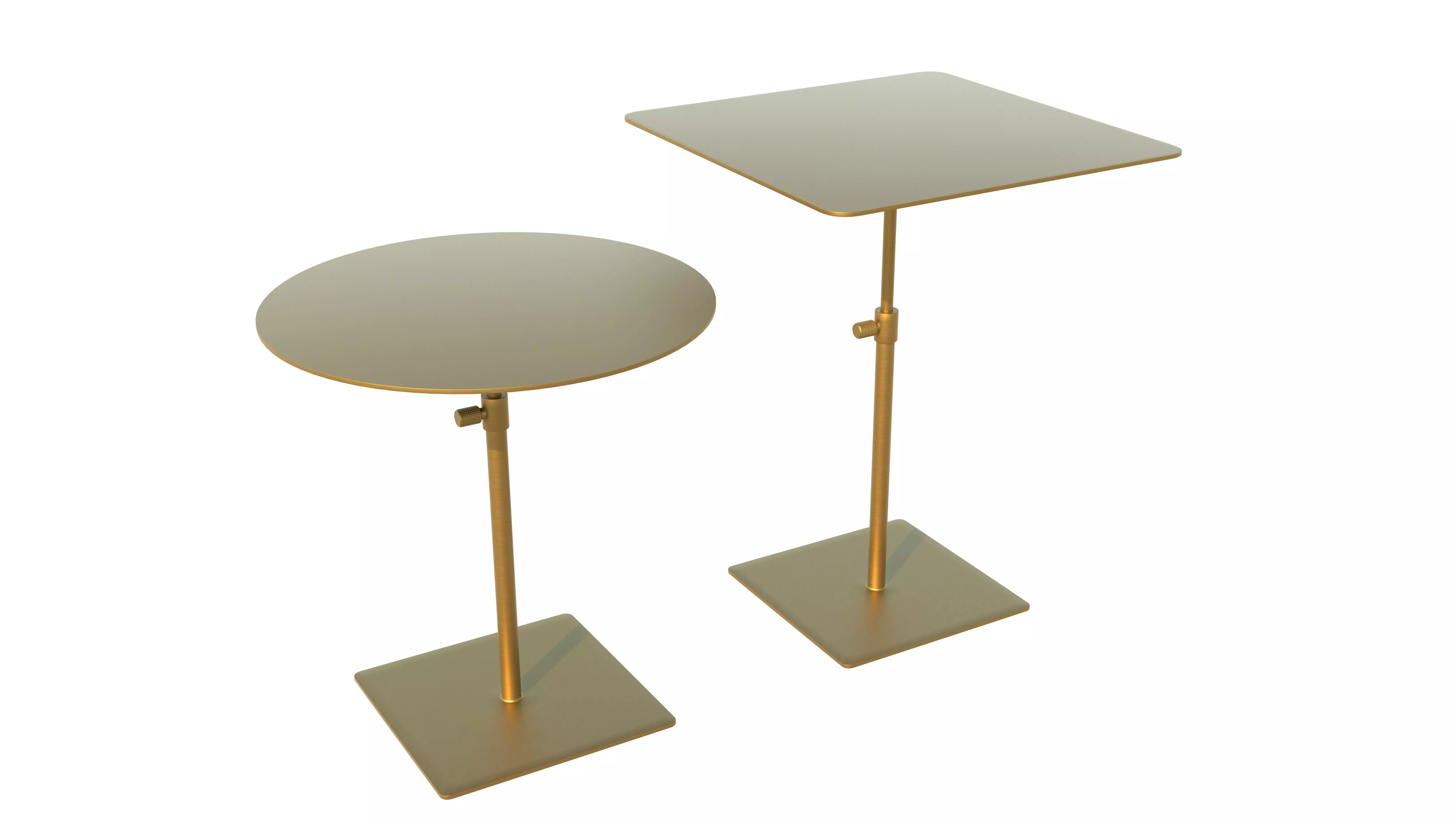 Modern Adjustable Bar Table 3D Model 3D model
