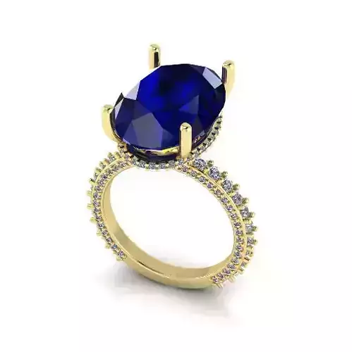 Solitaire engagement rings Model 7713