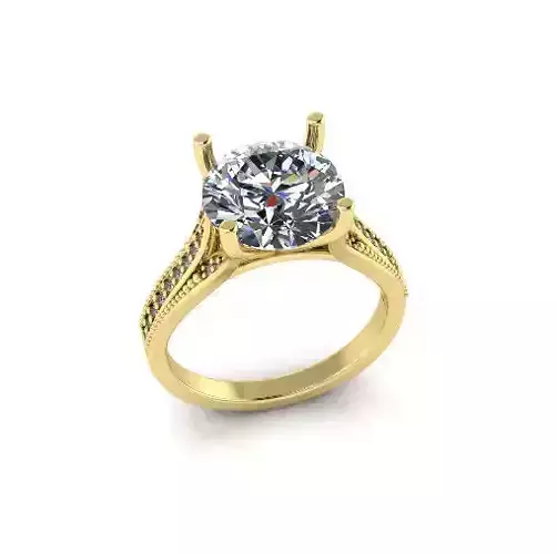 Solitaire engagement rings Model 7705