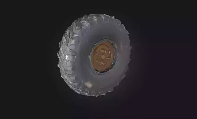 Rugged Wheel  Heavy-Duty Tire Model for Off Road