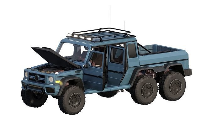 MERCEDES BRABUS 700 6X6 ROCKET 3D model