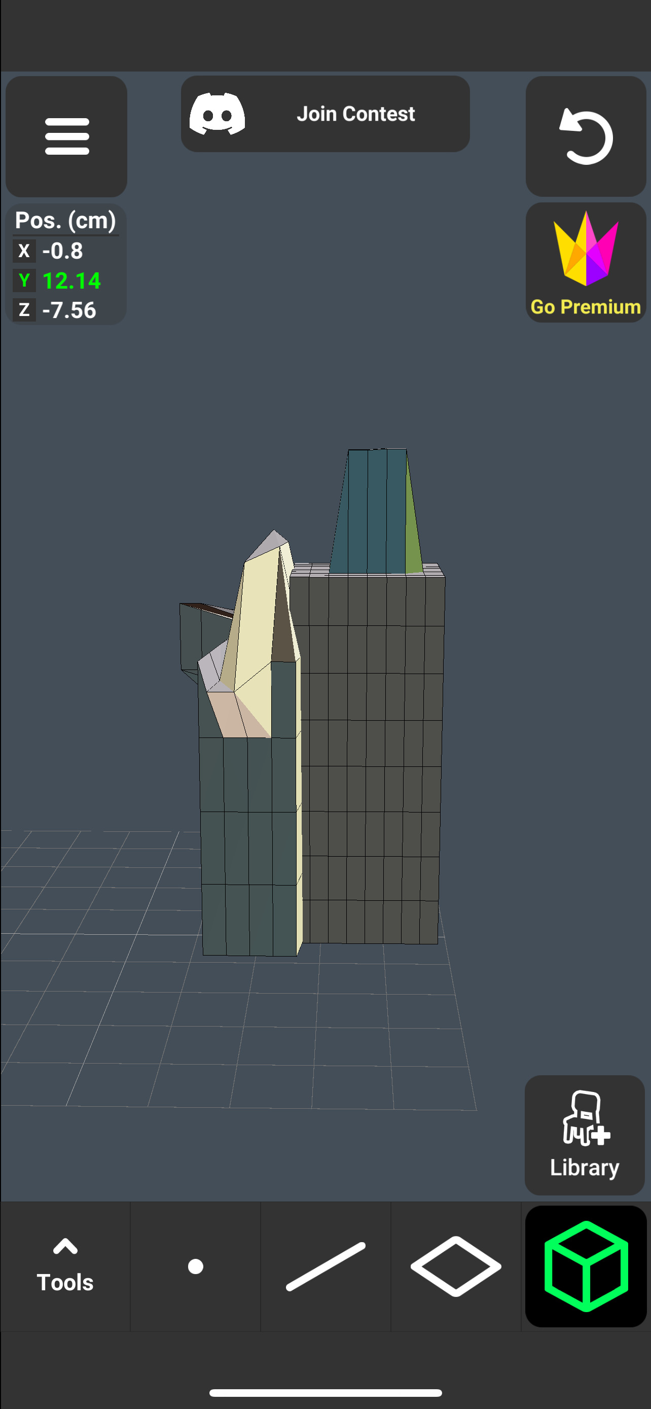 3d model Low-poly 3D model_3