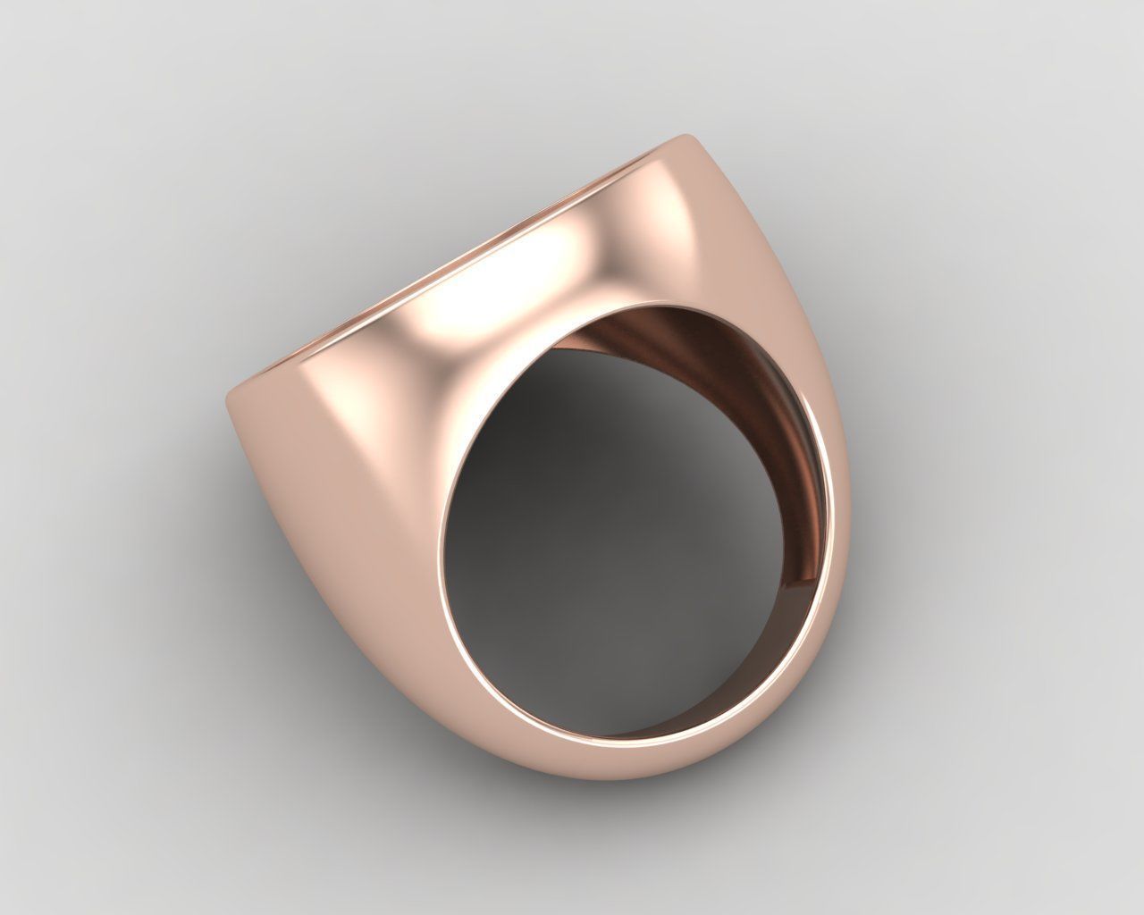 Round Enamel Ring Base 20MM top in All sizes 184-MWC 3D print model_10