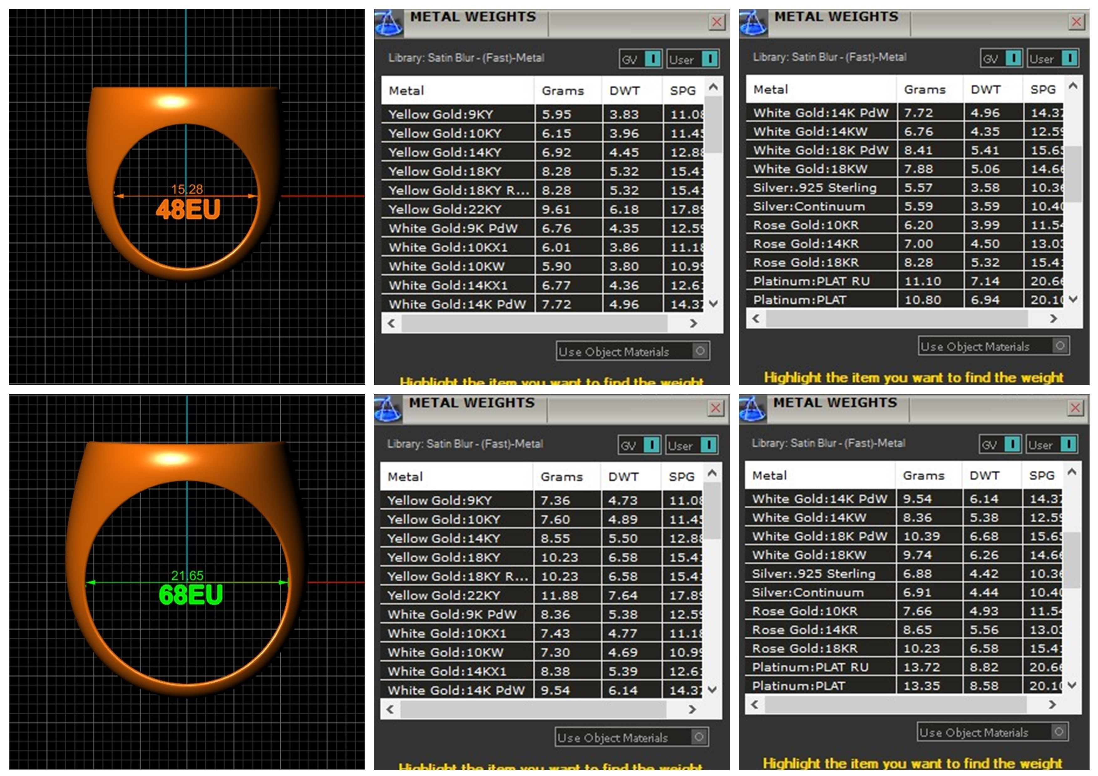 Round Enamel Ring Base 20MM top in All sizes 184-MWC 3D print model_12