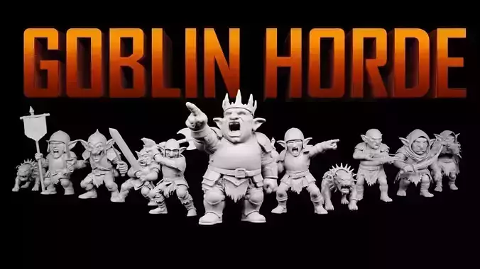 Goblin Horde Miniatures  3D print model