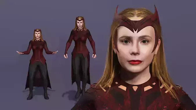 Realistic Scarlet Witch lDoctor Strange Elizabeth Olsen marvel