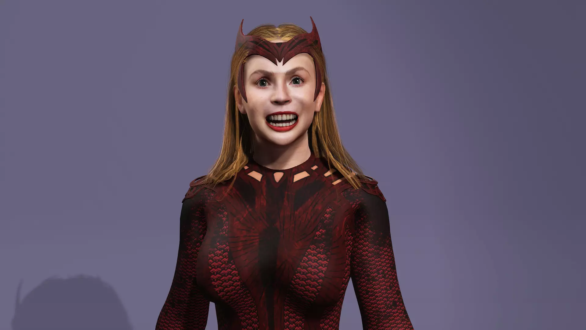 Realistic Scarlet Witch lDoctor Strange Elizabeth Olsen marvel 3D model_24