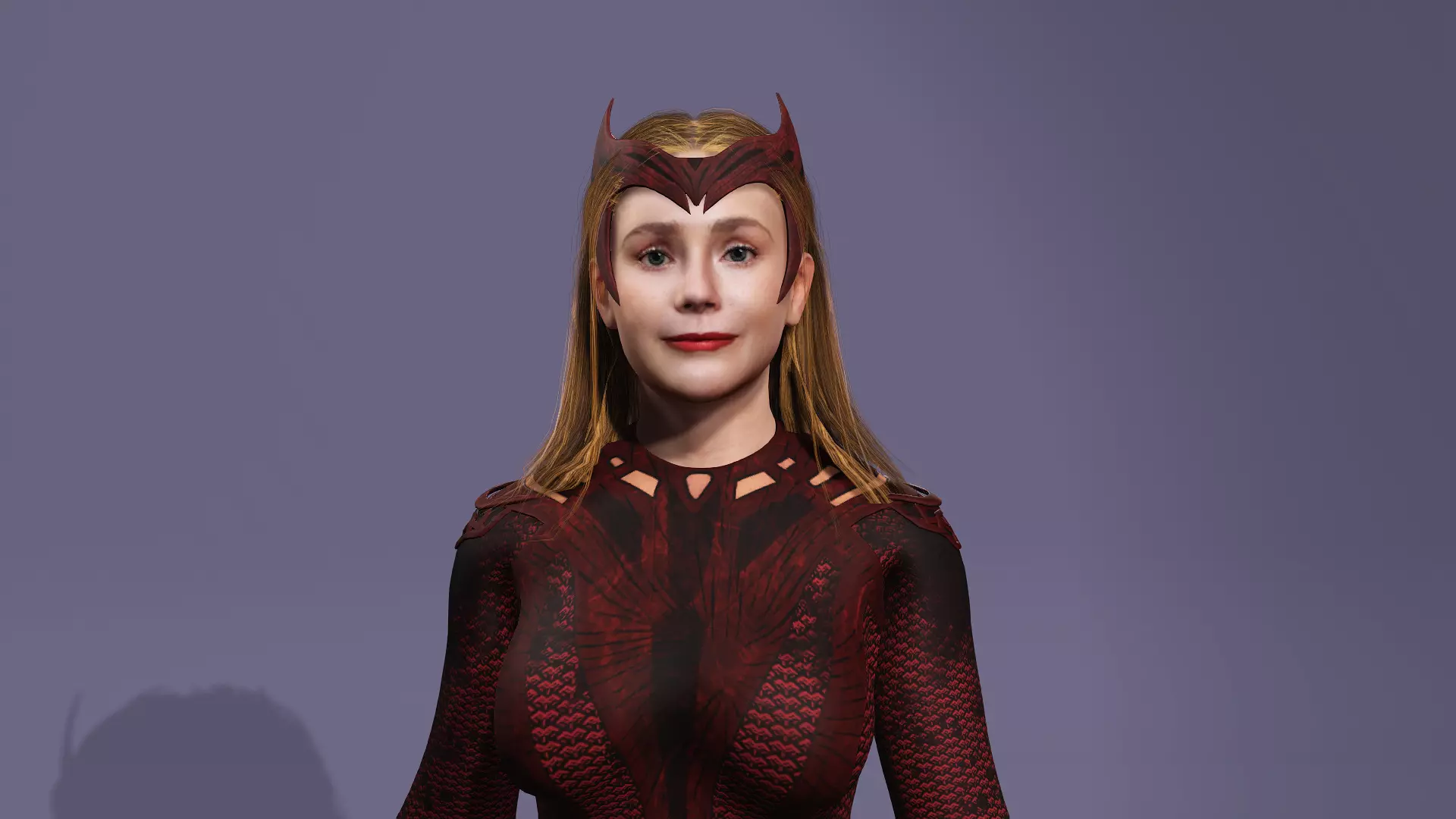 Realistic Scarlet Witch lDoctor Strange Elizabeth Olsen marvel 3D model_23