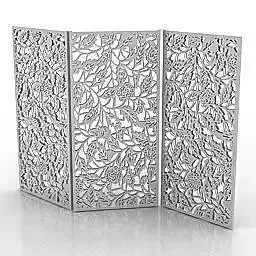 Partition carved free 3d model Free 3D model