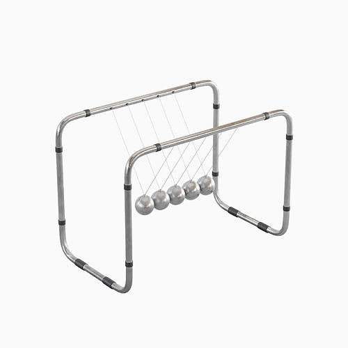 Newton Cradle 01 3D model