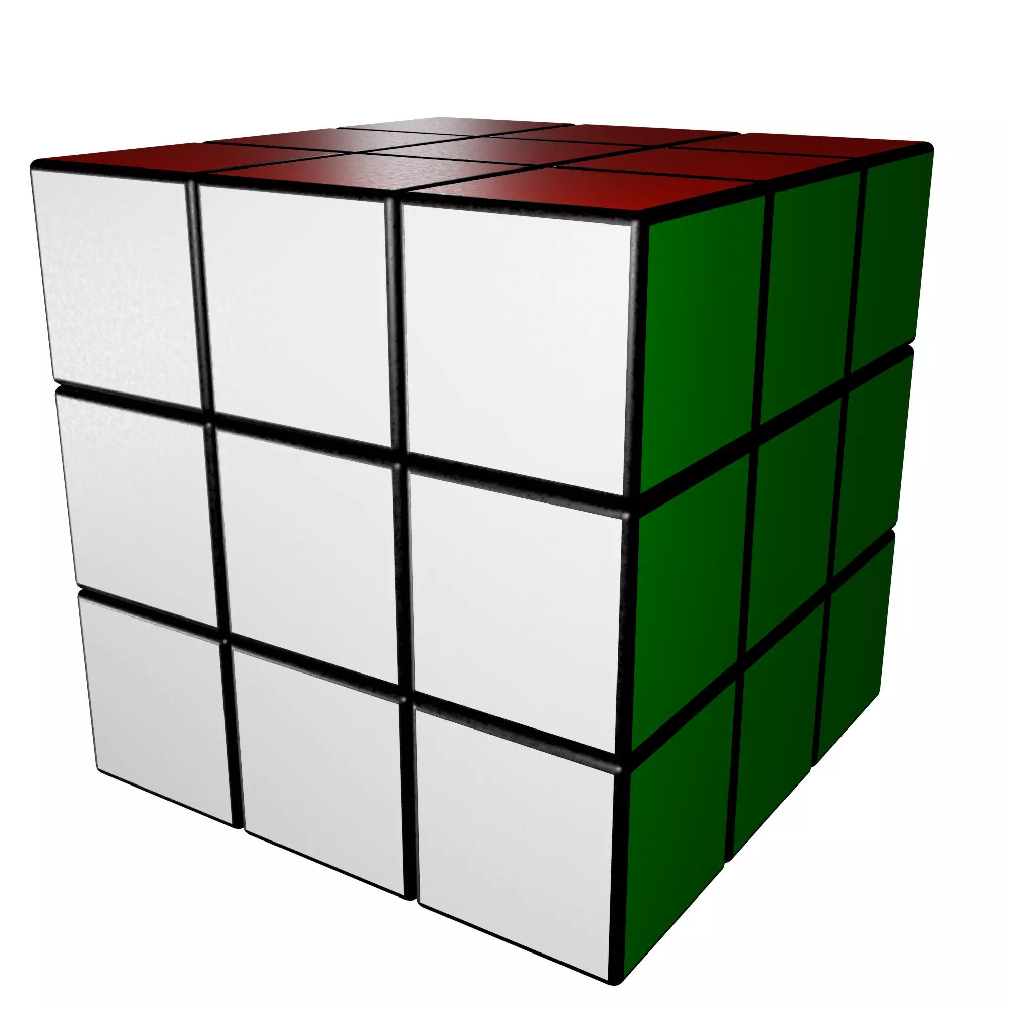 The Rubiks Cube Free low-poly 3D model