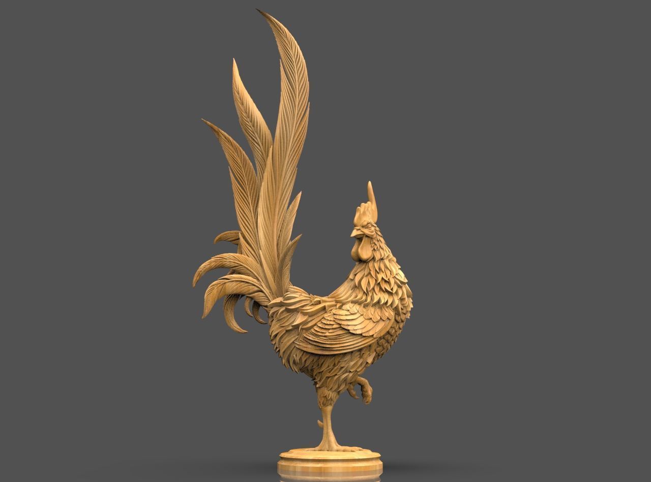 Rooster 3D print model_17