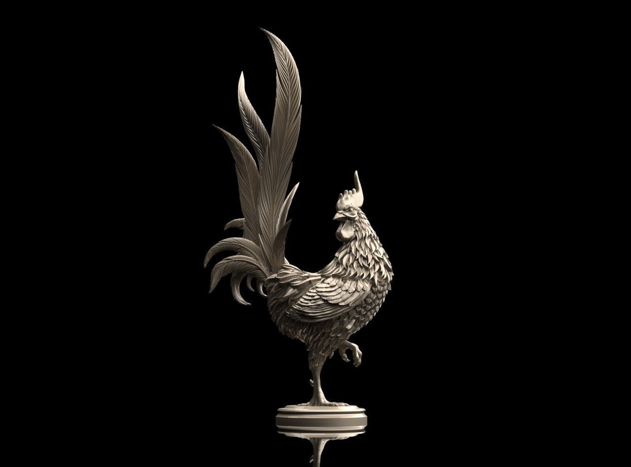 Rooster 3D print model_27
