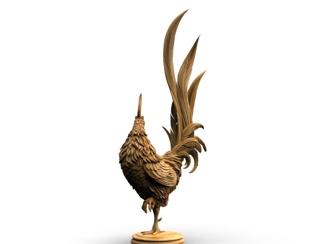 Rooster 3D print model_10