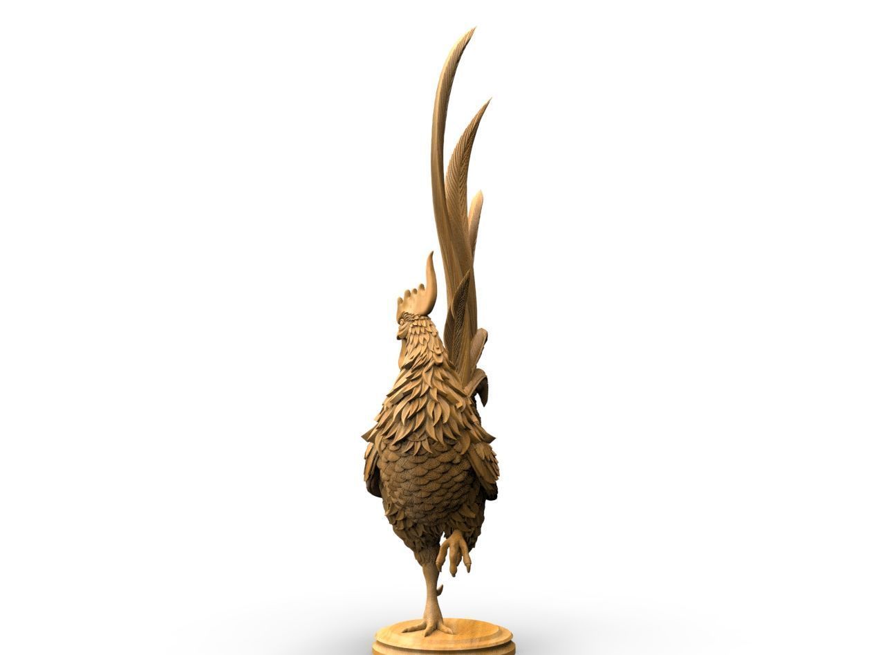 Rooster 3D print model_11