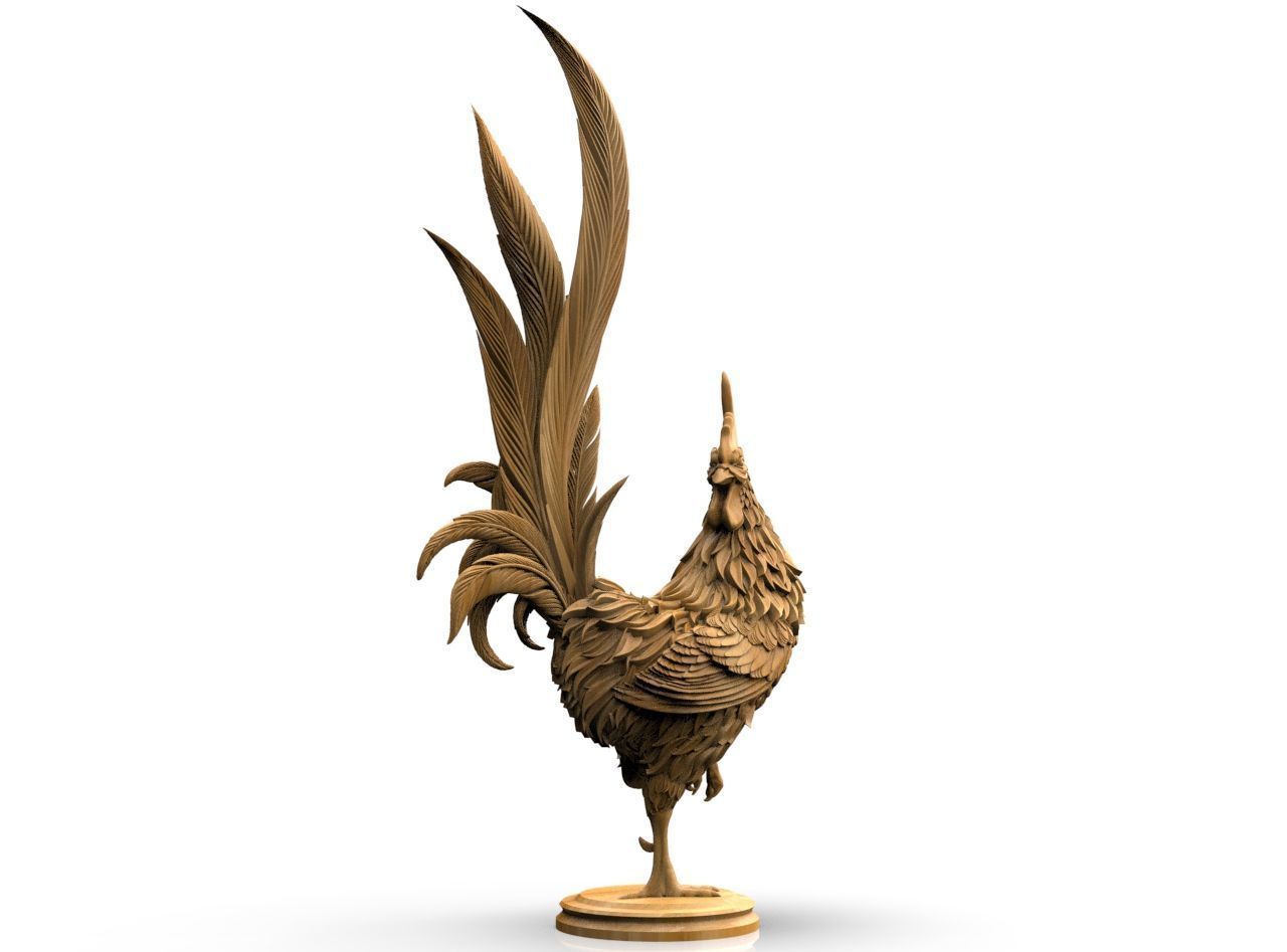 Rooster 3D print model_14