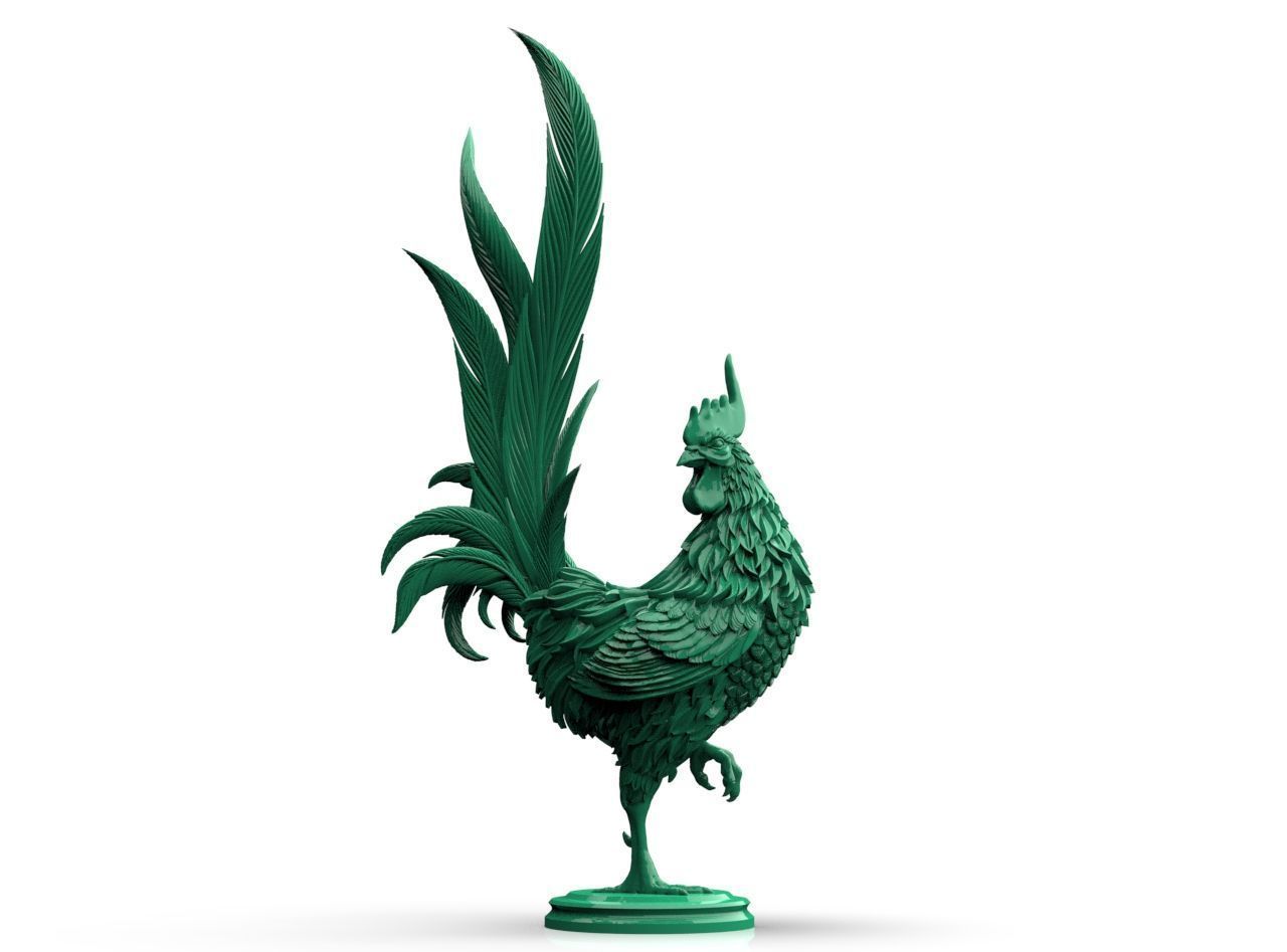 Rooster 3D print model_20