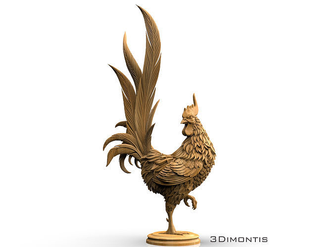Rooster 3D print model