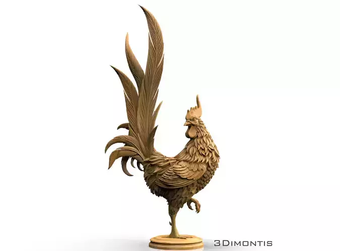 Rooster 3D print model