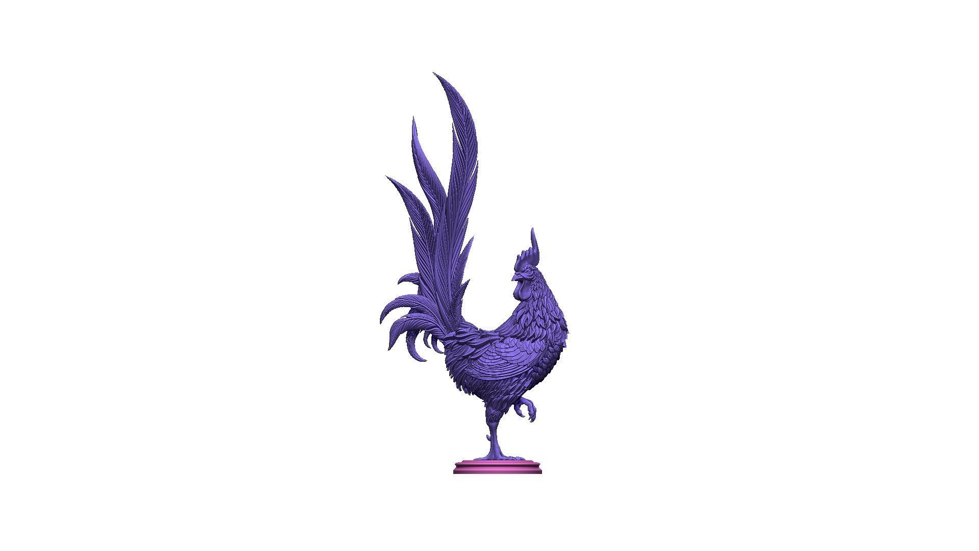 Rooster 3D print model_38