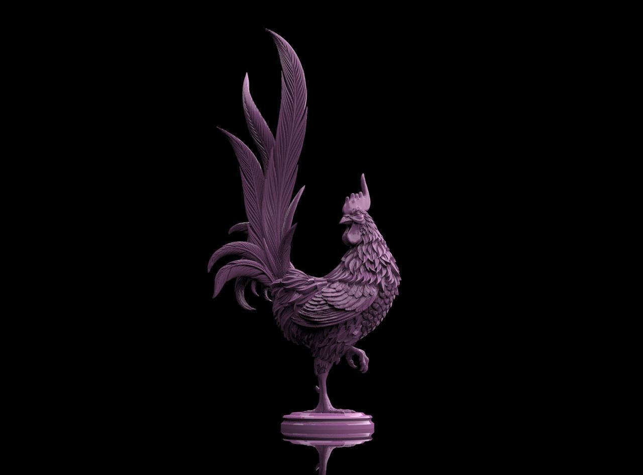 Rooster 3D print model_26