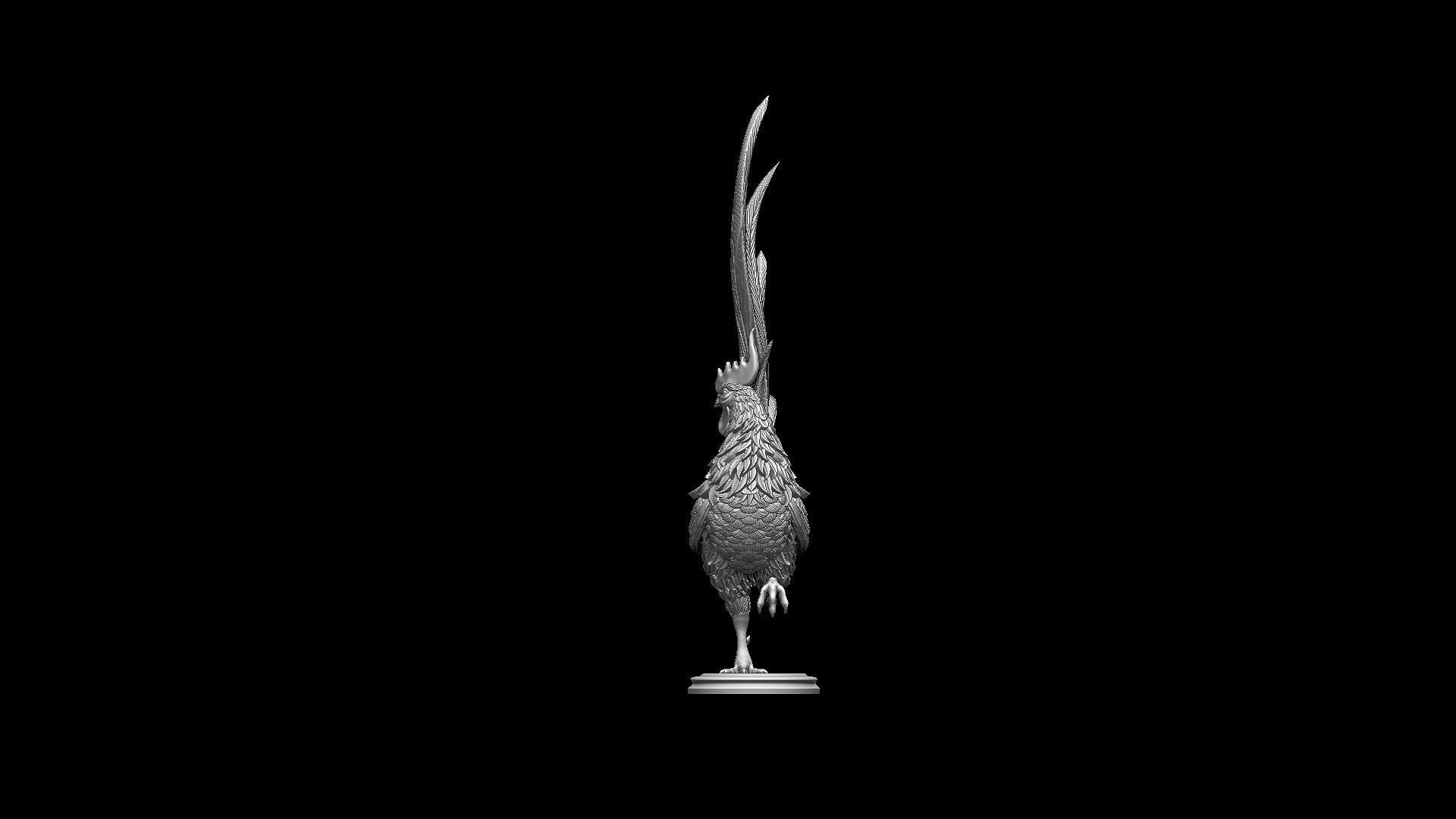 Rooster 3D print model_31