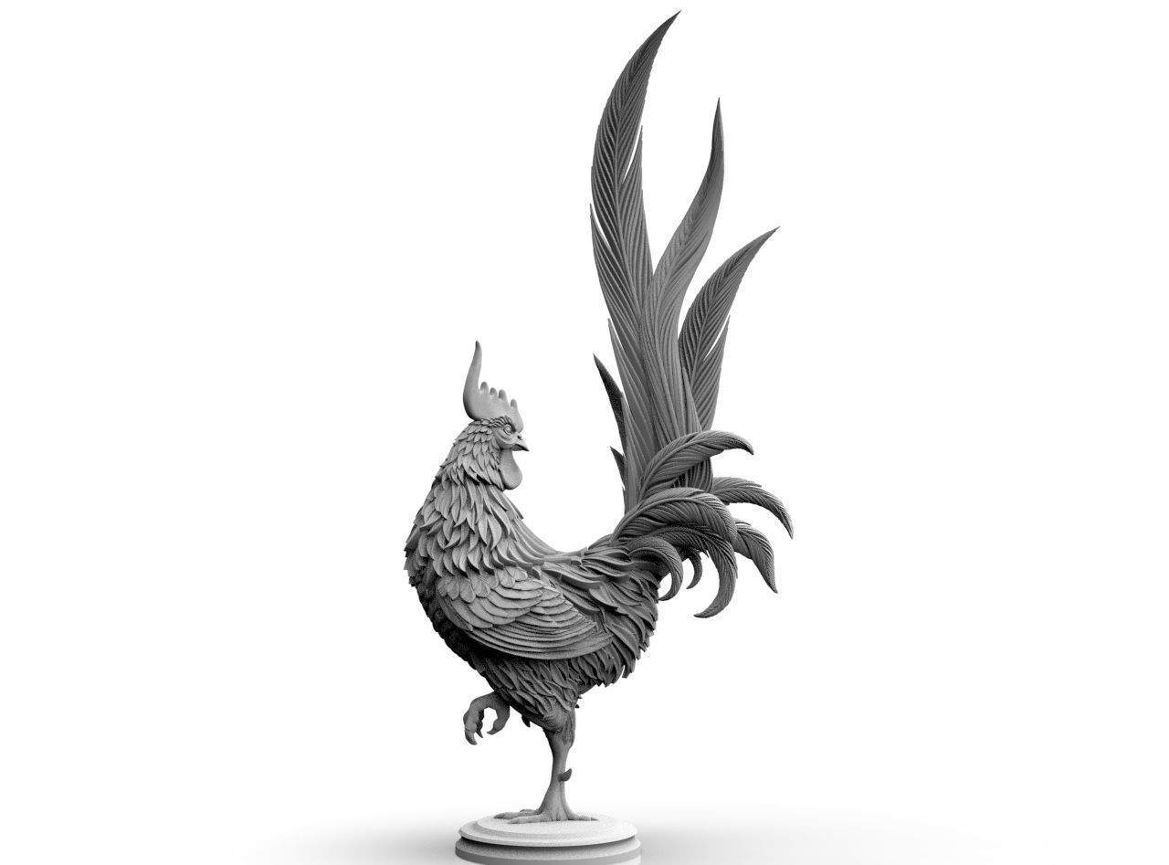 Rooster 3D print model_8