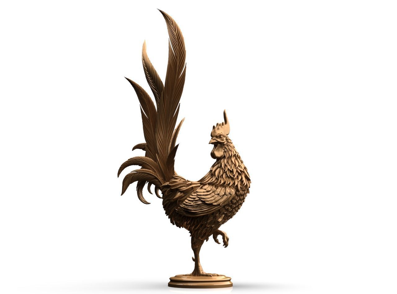 Rooster 3D print model_23