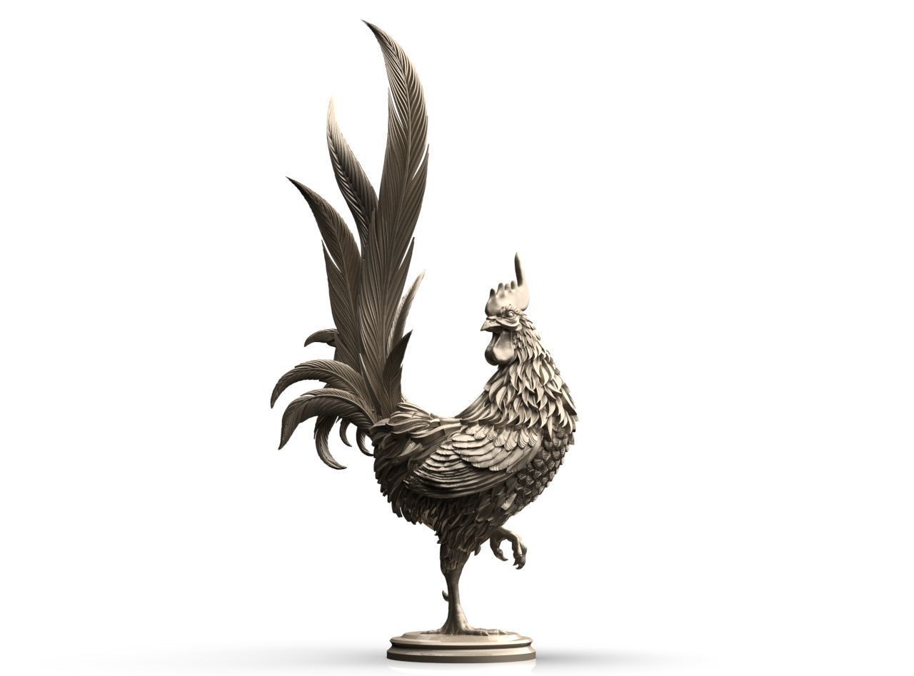 Rooster 3D print model_19