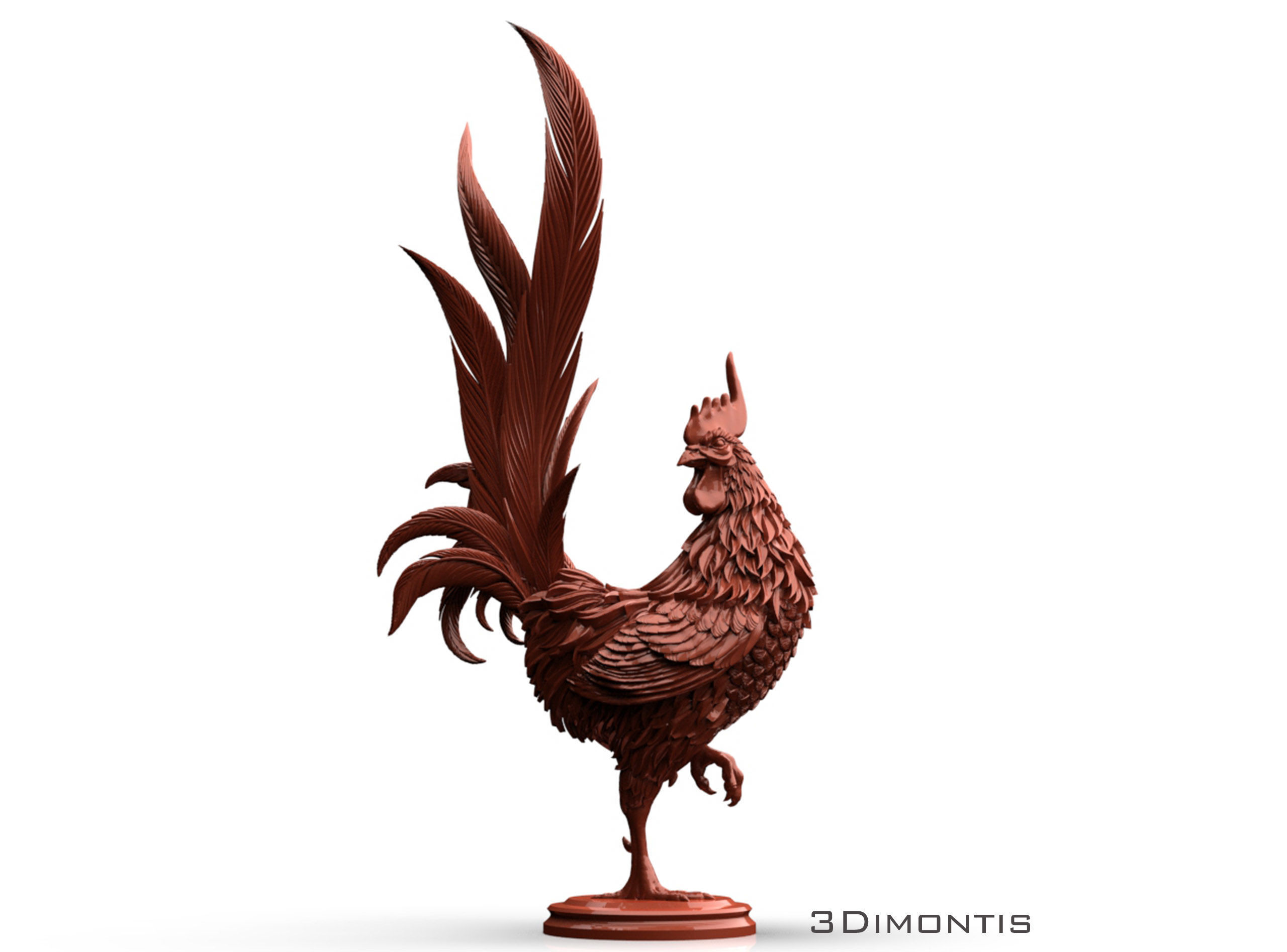 Rooster 3D print model_1